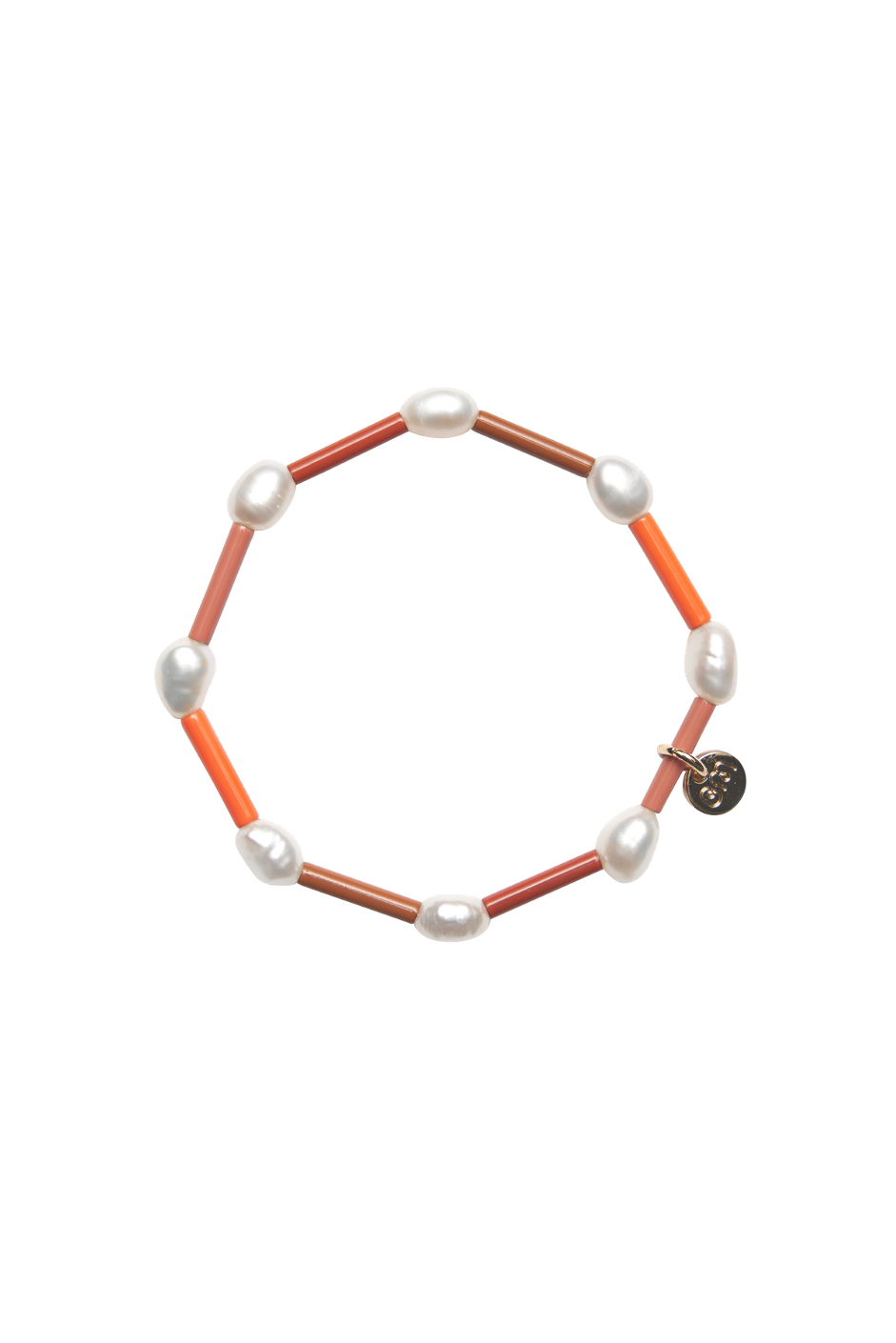 Stretchy Pearly Bracelet - Guava Gradient