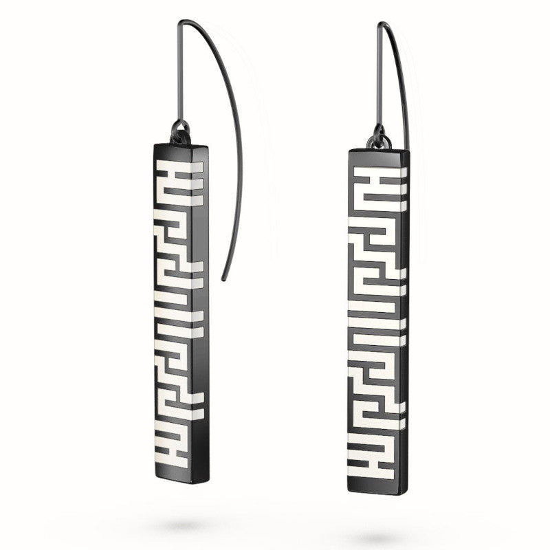 Ban Zu Earrings - Black Ruthenium