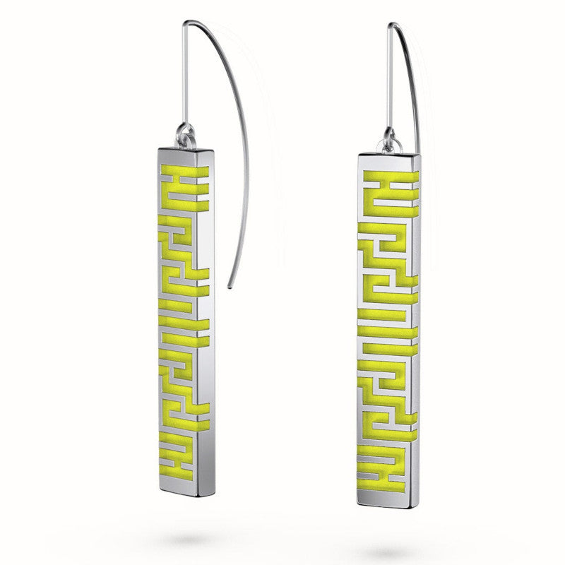 Ban Zu Earrings - Lime Green