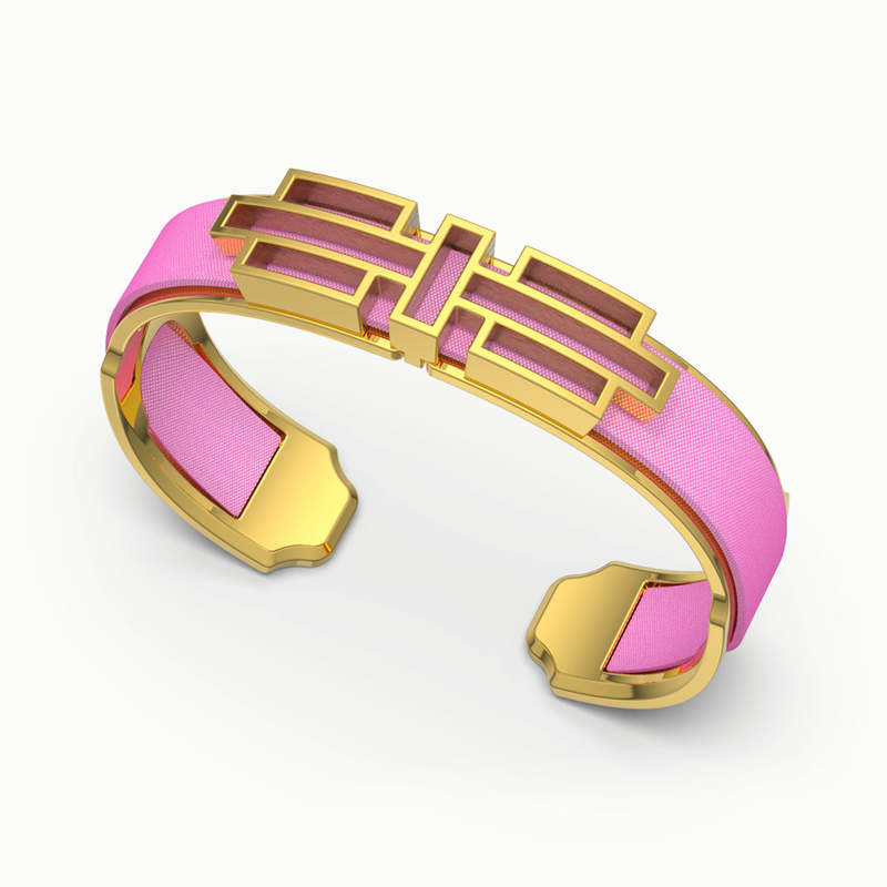 Ban Zu Silk Cuff - Guava Pink