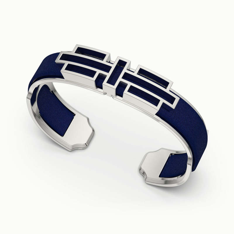 Ban Zu Silk Cuff - Midnight Blue