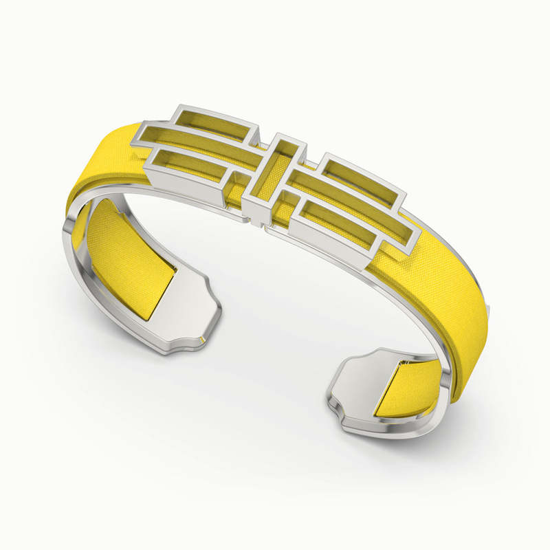 Ban Zu Silk Cuff - Pineapple Yellow