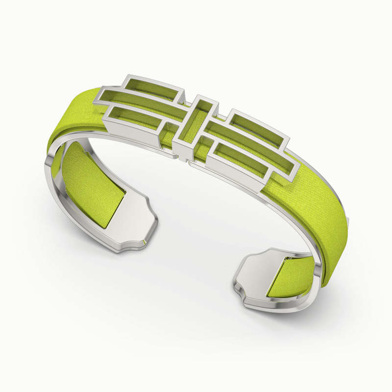 Ban Zu Silk Cuff - Pomelo Green