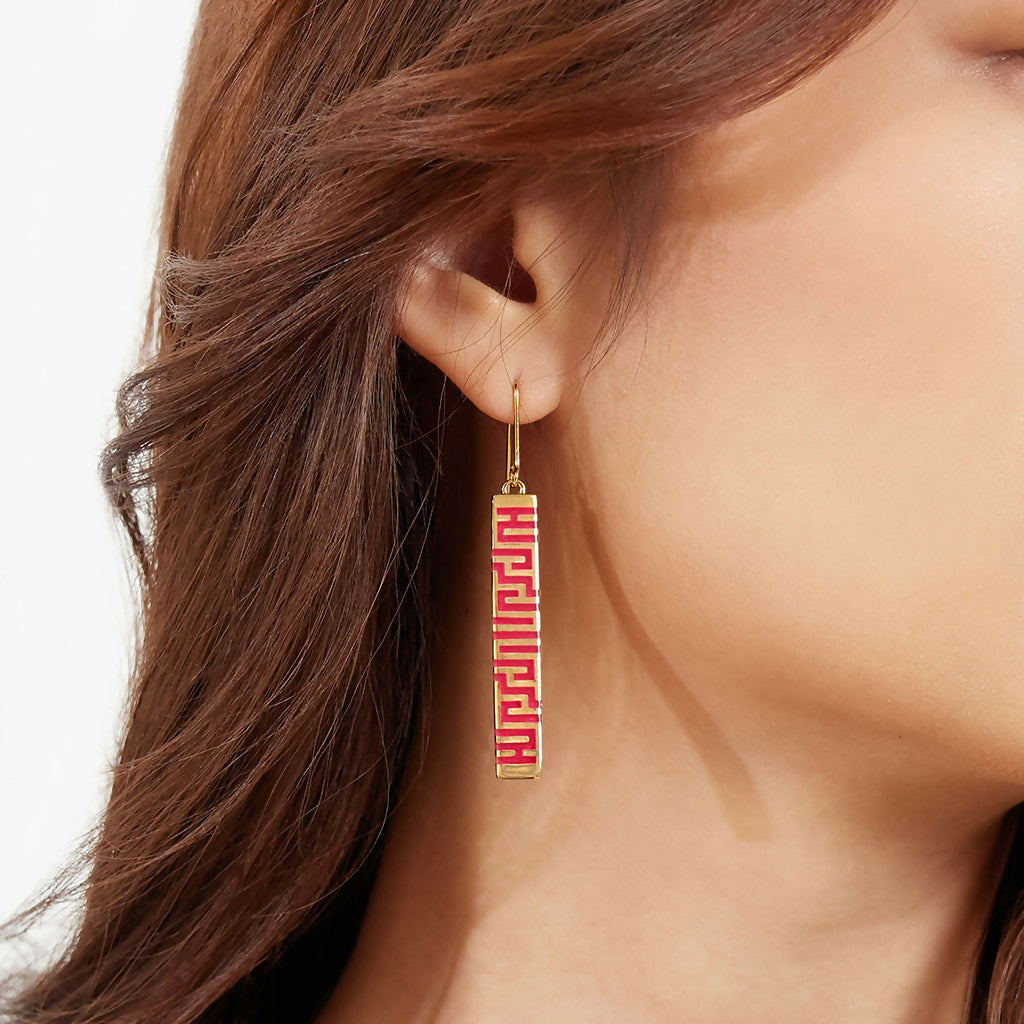 Ban Zu Earrings - Jade Red 2