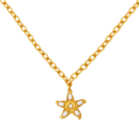Alana Necklace - 24k Gold - Pearl