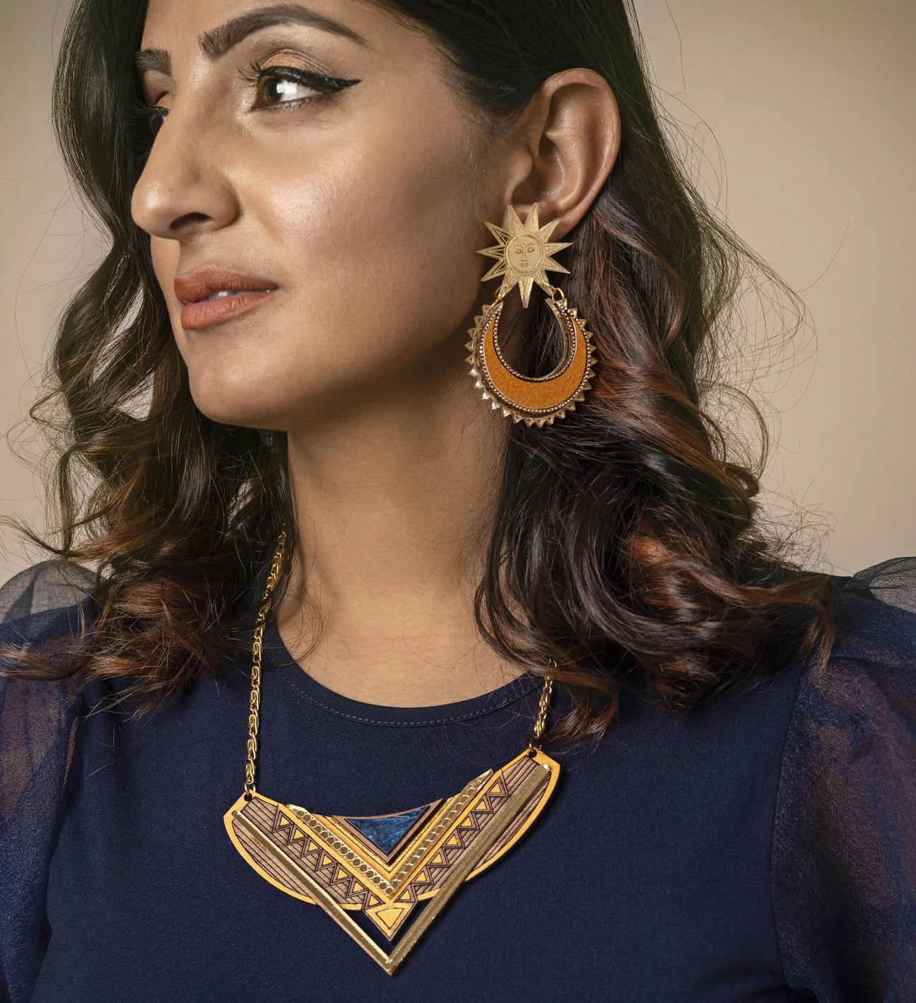 Sun Chand Earrings