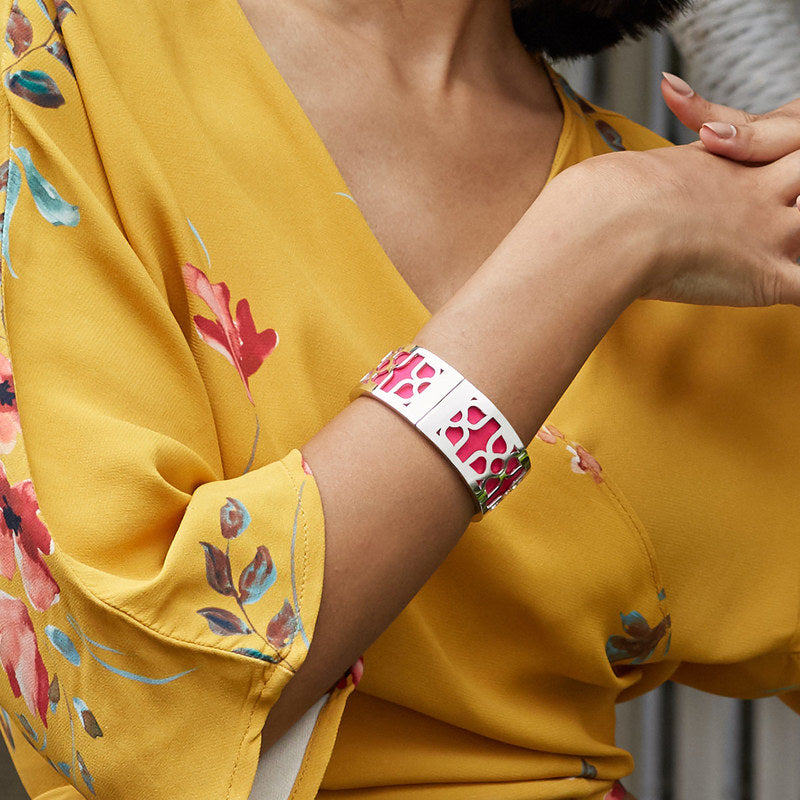 Lotus Bangle - Dragonfruit Pink