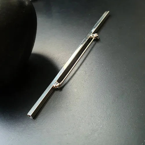 Scrd Geometry Brooch/ Long & Hollow